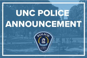UNC Police Announcement